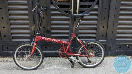 Xe đạp gấp KHS F20-R màu đỏ