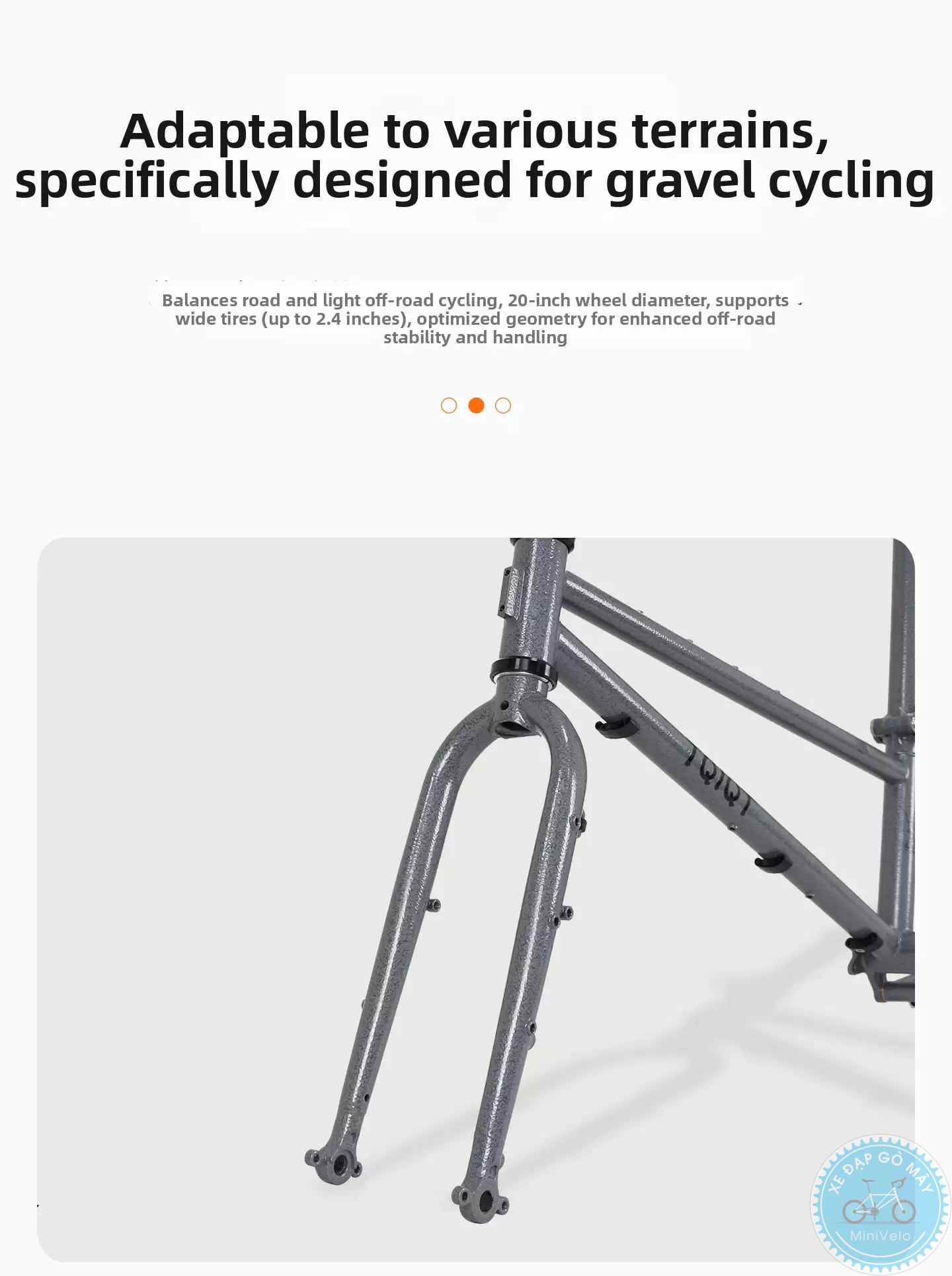 TQIQT Trail Blaze - sườn thép trục TA gấp được 5 %Mini Velo filename%