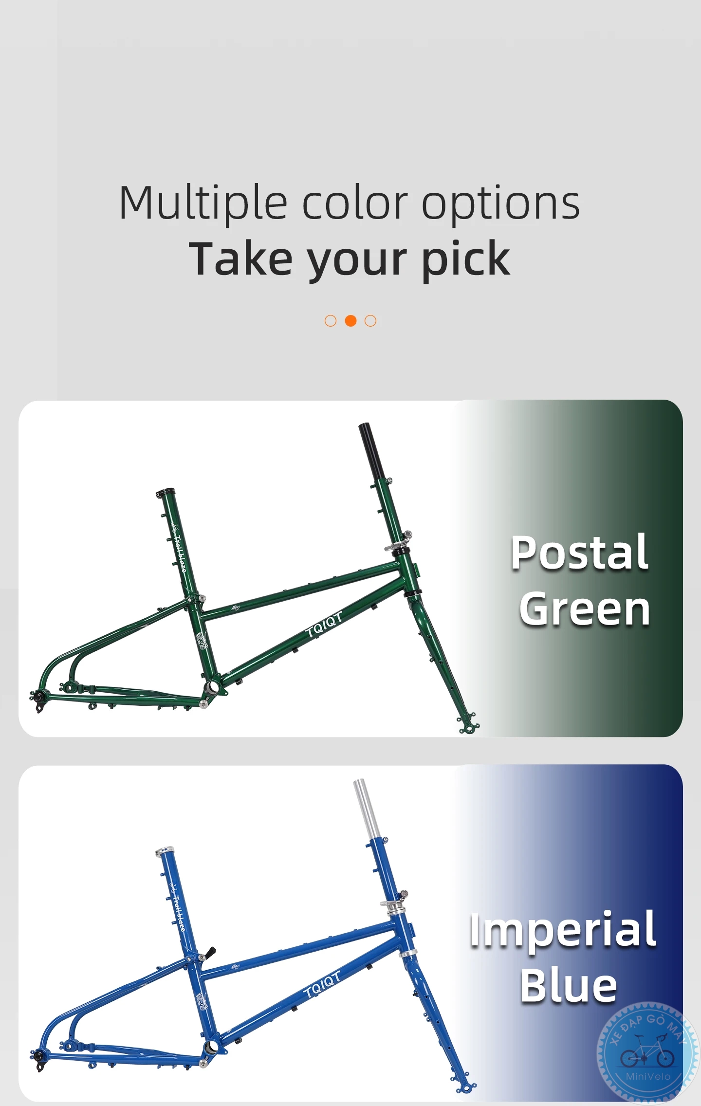 TQIQT Trail Blaze - sườn thép trục TA gấp được 14 %Mini Velo filename%