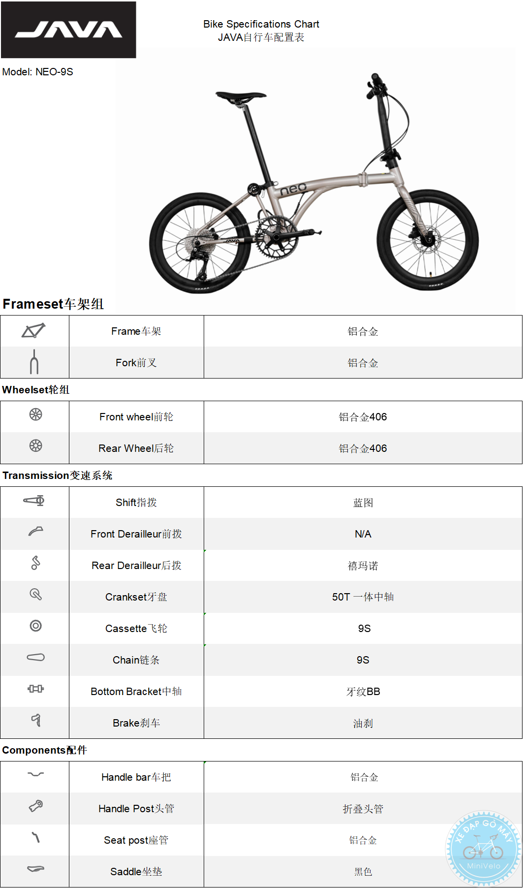 Java Neo 20 inch 36 %Mini Velo filename%
