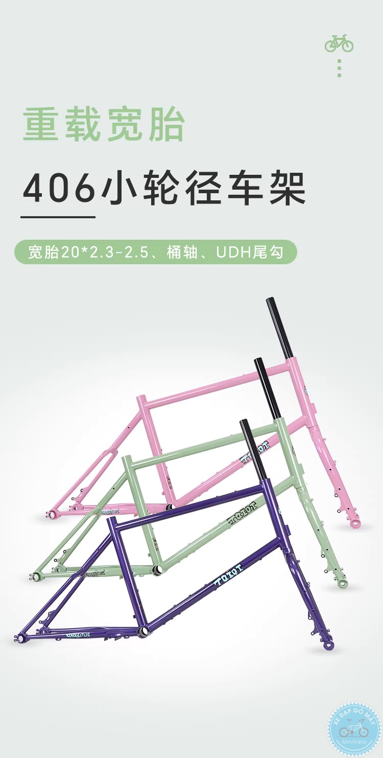 TQIQT Pulse: sườn touring thép 20 inch 2 %Mini Velo filename%