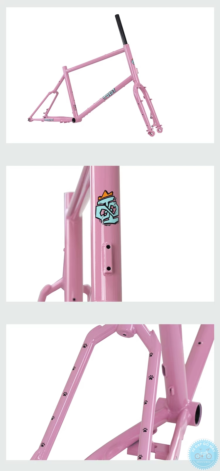 TQIQT Pulse: sườn touring thép 20 inch 21 %Mini Velo filename%