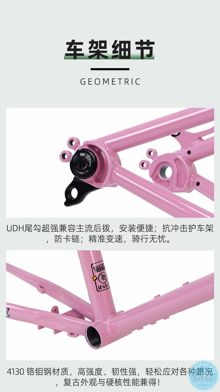 TQIQT Pulse: sườn touring thép 20 inch 10 %Mini Velo filename%