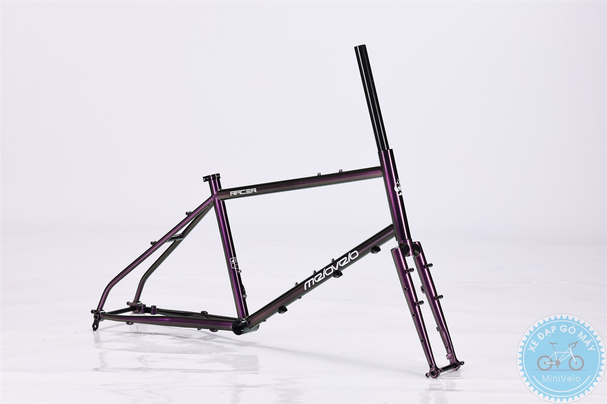 Melovelo Racer – Khung Sườn Minivelo Hiệu Năng Cao 11 Melovelo Màu tím đen chuyển màu(Chameleon purple)