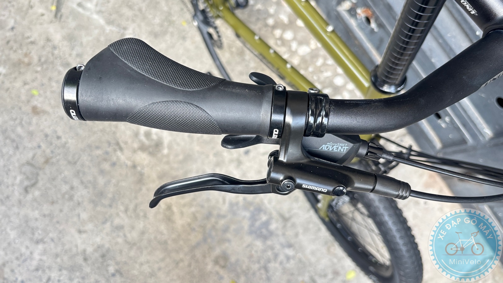 Melovelo Racer xanh oliu phiên bản mới 10 %Mini Velo filename%