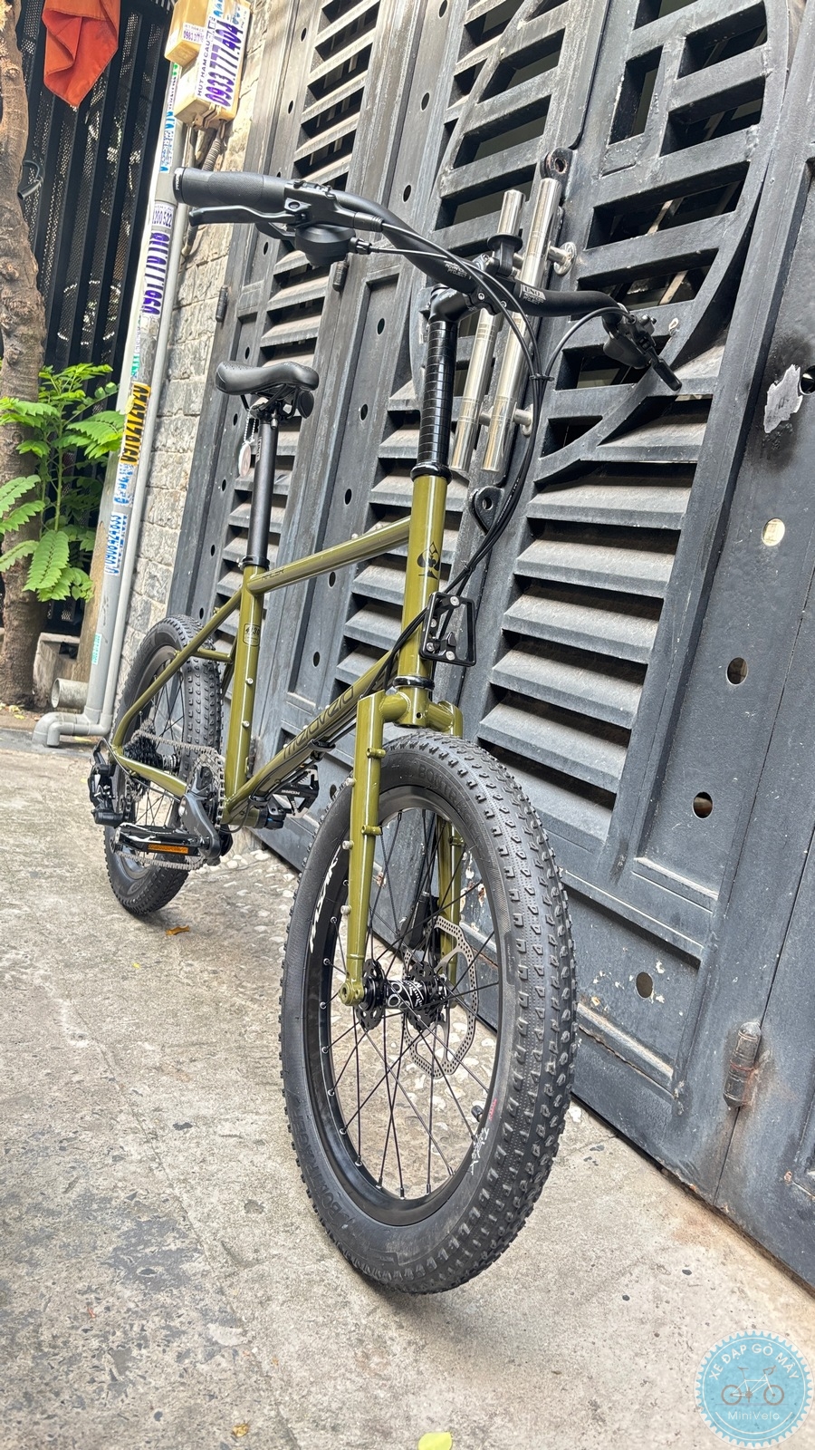 Melovelo Racer xanh oliu phiên bản mới 13 %Mini Velo filename%