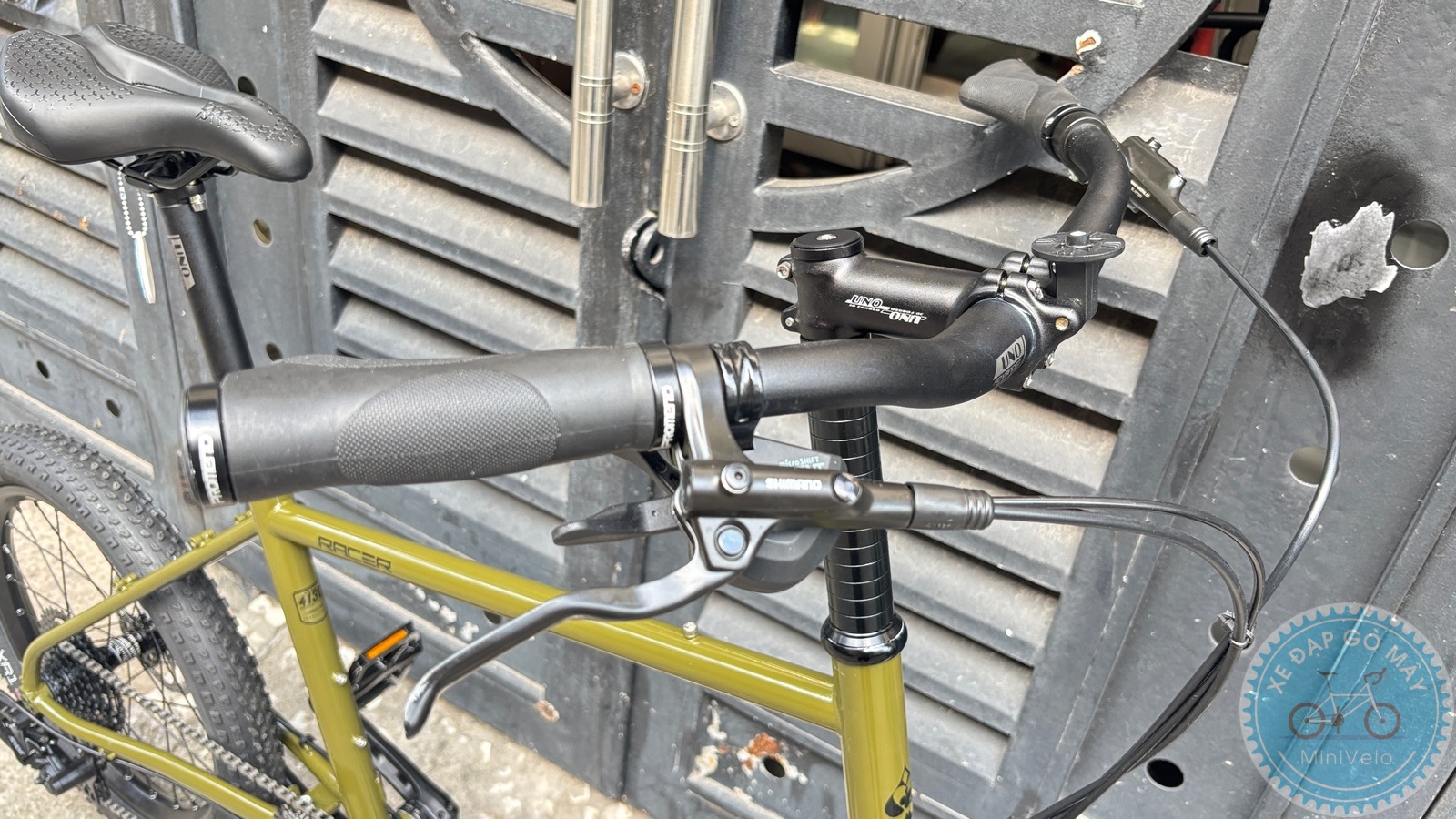 Melovelo Racer xanh oliu phiên bản mới 14 %Mini Velo filename%