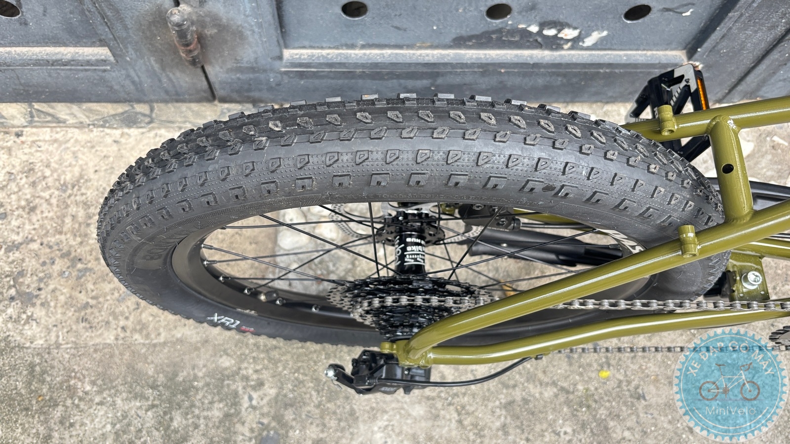 Melovelo Racer xanh oliu phiên bản mới 15 %Mini Velo filename%