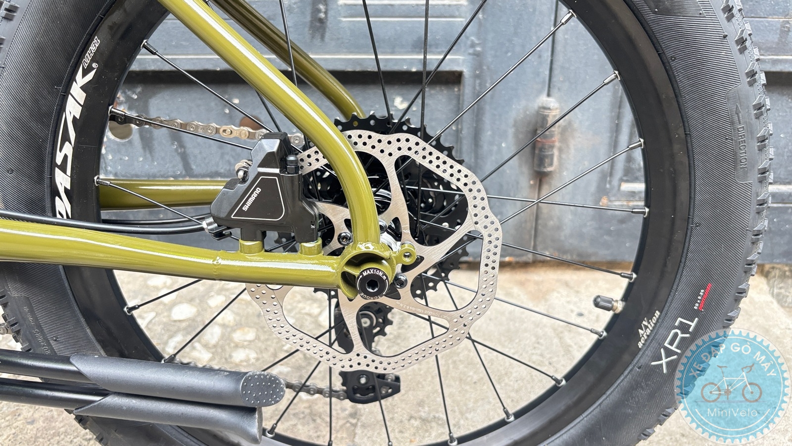 Melovelo Racer xanh oliu phiên bản mới 17 %Mini Velo filename%