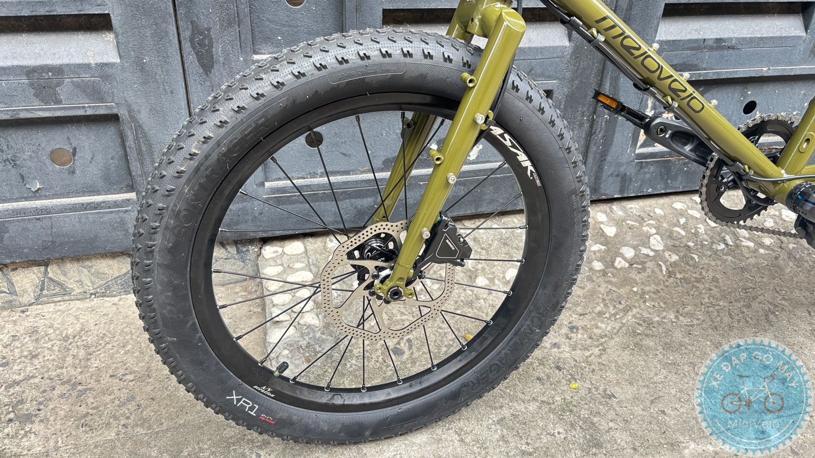 Melovelo Racer xanh oliu phiên bản mới 18 %Mini Velo filename%