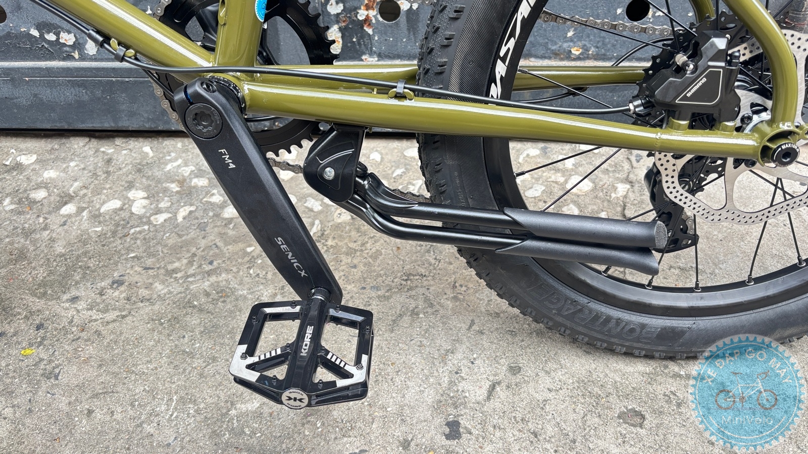 Melovelo Racer xanh oliu phiên bản mới 19 %Mini Velo filename%