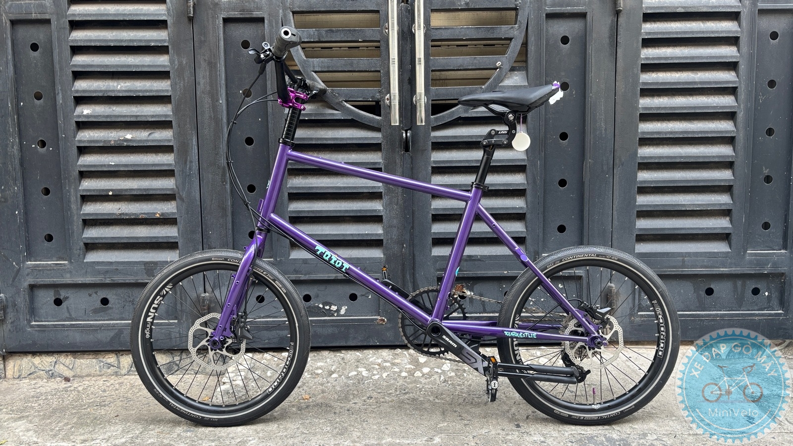 Mini Velo TQIQT Pulse – màu tím đi phố 2 Mini Velo TQIQT Pulse – màu tím đi phố