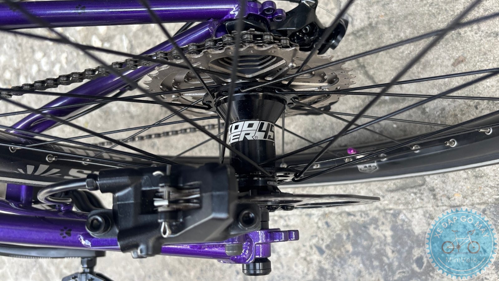 Mini Velo TQIQT Pulse – màu tím đi phố 8 %Mini Velo filename%