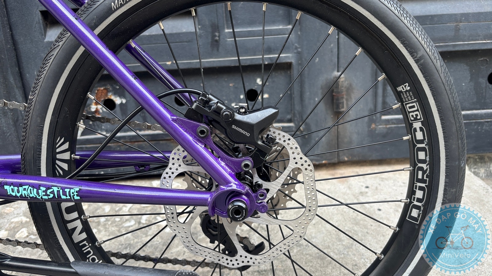 Mini Velo TQIQT Pulse – màu tím đi phố 7 %Mini Velo filename%