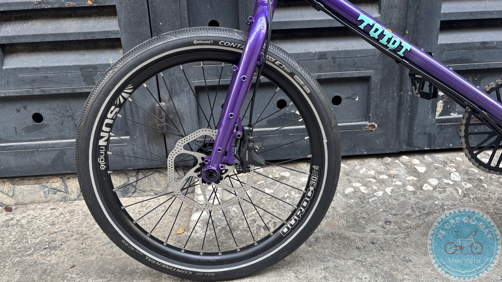 Mini Velo TQIQT Pulse – màu tím đi phố 6 %Mini Velo filename%