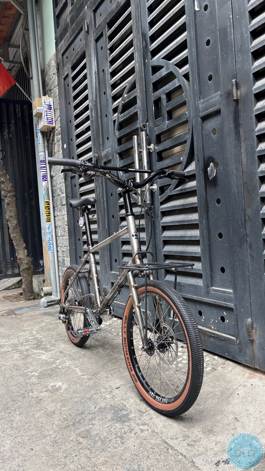 MeloVelo Racer Raw Brushed – Chiếc Minivelo 20 inch mang đậm phong cách Touring và Urban 14 %Mini Velo filename%