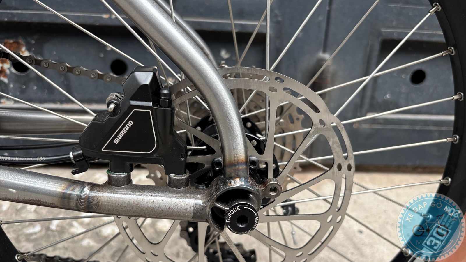 MeloVelo Racer Raw Brushed – Chiếc Minivelo 20 inch mang đậm phong cách Touring và Urban 18 %Mini Velo filename%