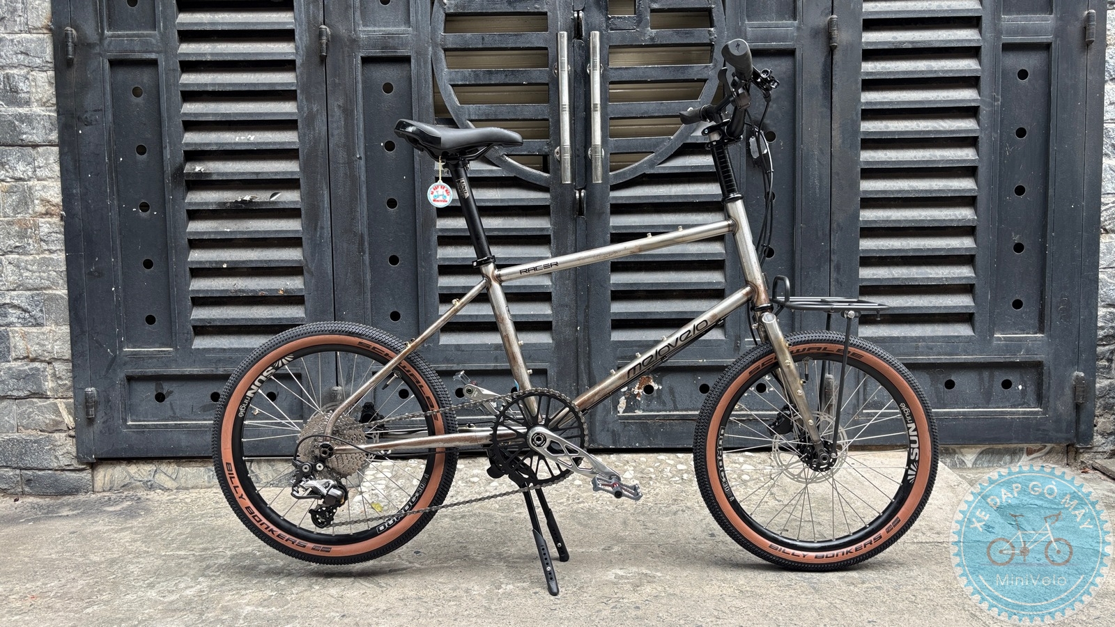 MeloVelo Racer Raw Brushed – Chiếc Minivelo 20 inch mang đậm phong cách Touring và Urban 22 %Mini Velo filename%
