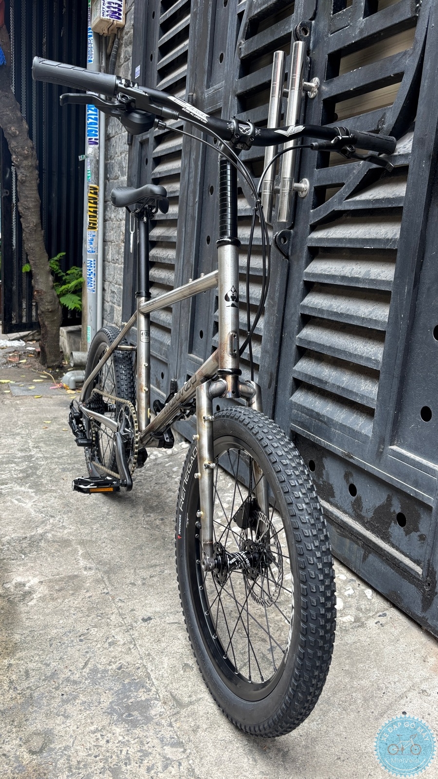 MeloVelo Racer – Raw Finish (Thép mộc phủ bóng) – Minivelo bụi 12 %Mini Velo filename%