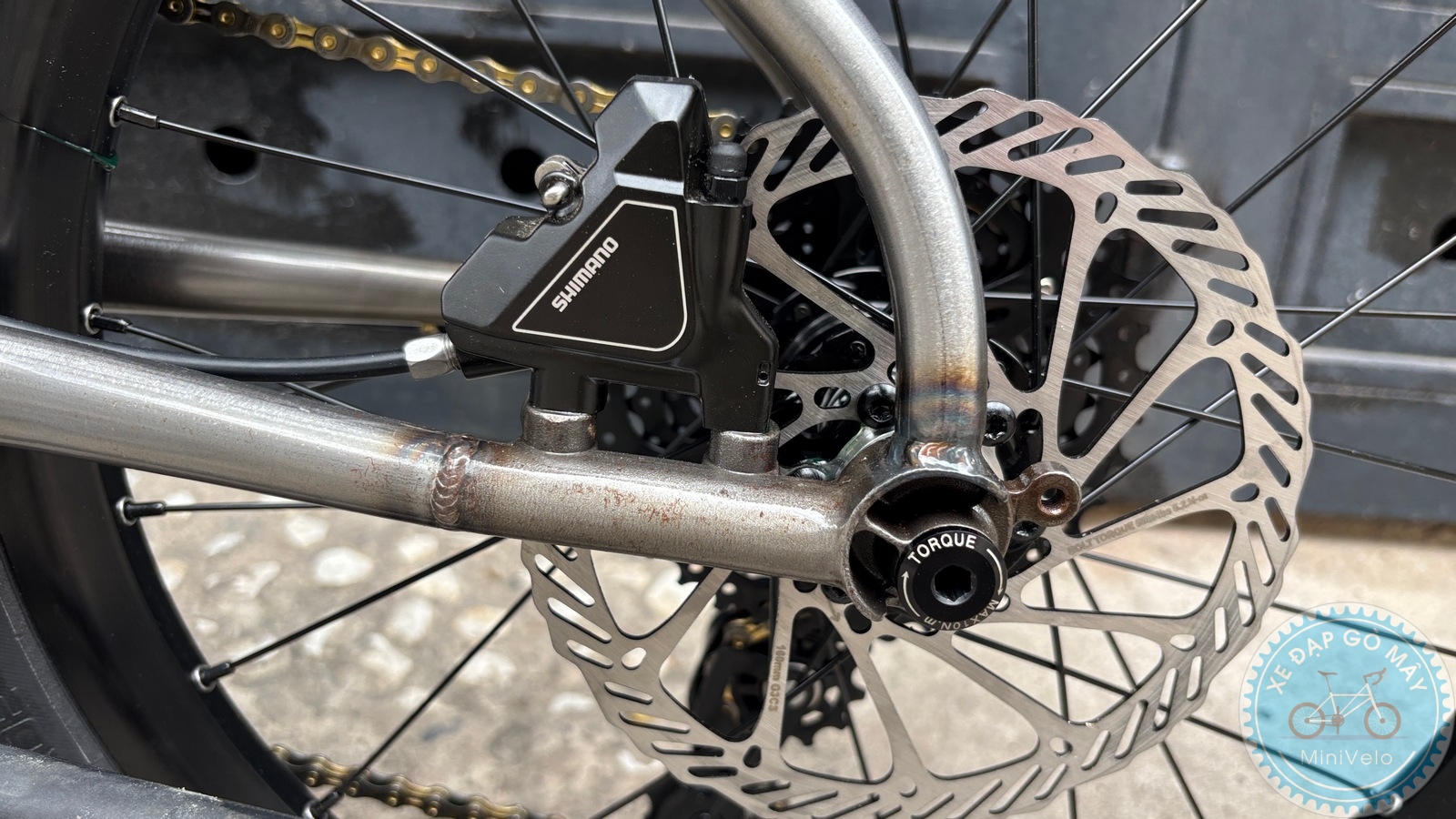 MeloVelo Racer – Raw Finish (Thép mộc phủ bóng) – Minivelo bụi 10 %Mini Velo filename%