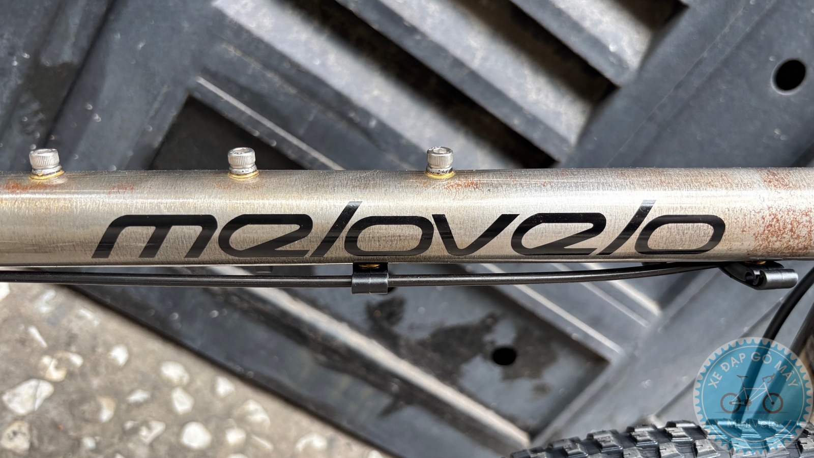 MeloVelo Racer – Raw Finish (Thép mộc phủ bóng) – Minivelo bụi 15 %Mini Velo filename%