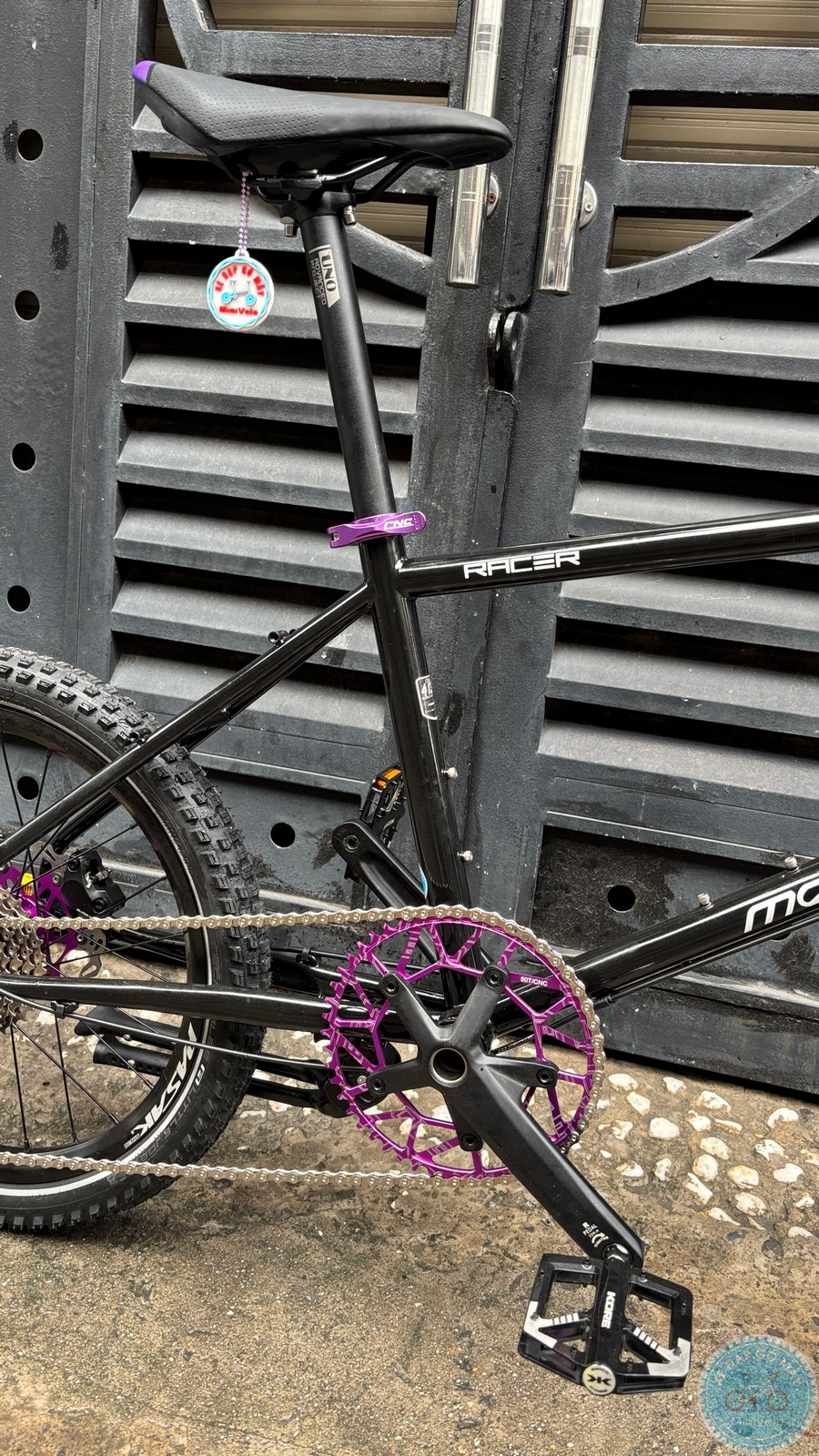 MeloVelo Racer đen build tím 12 %Mini Velo filename%